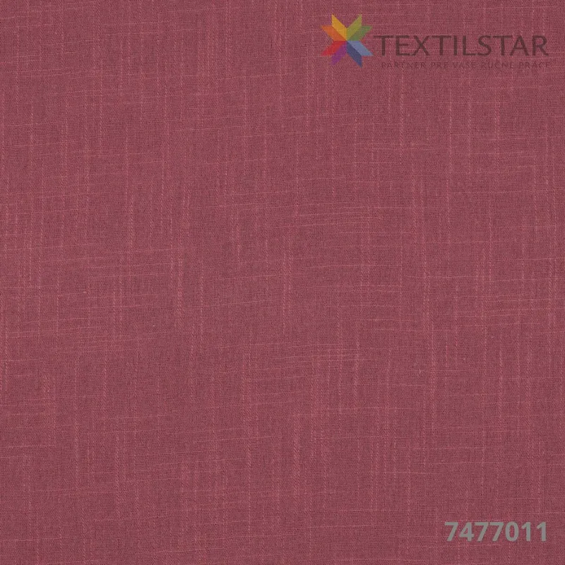 Bavlnená látka Cotton Slub Washed-Mauve-orgovánová