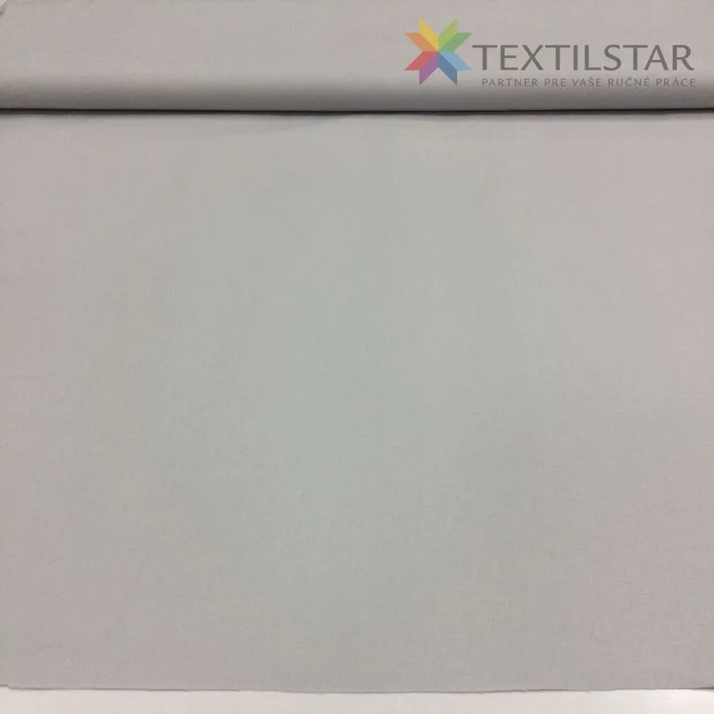 Bavlnená látka UNI najsvetlejšia Šedá