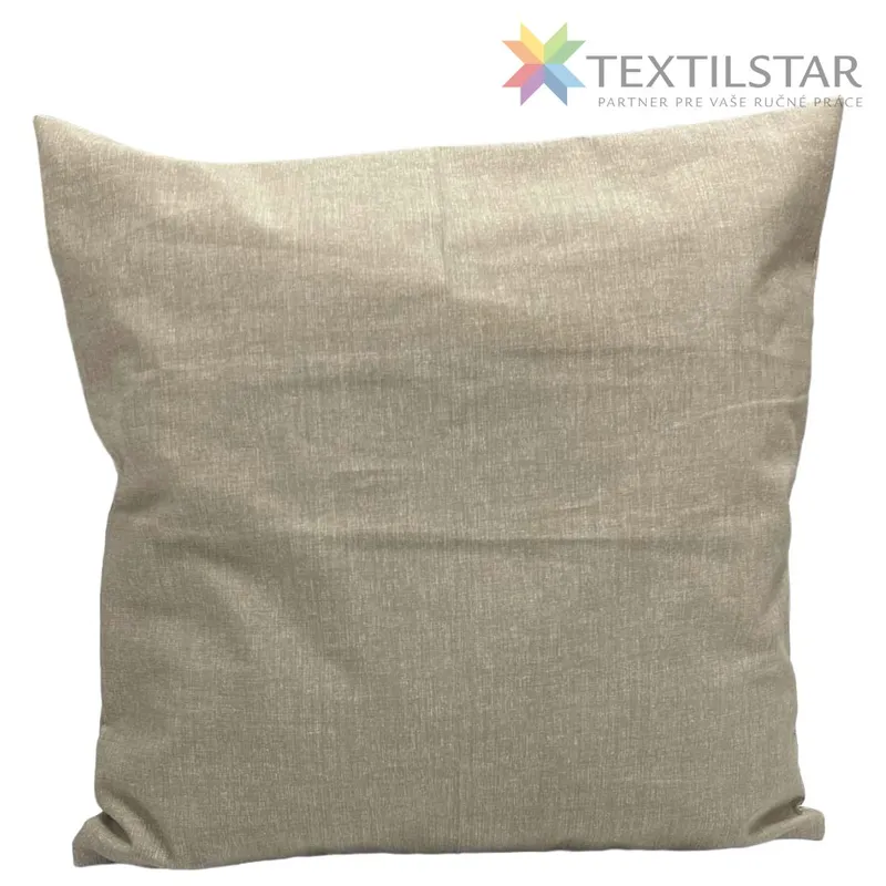 Výrobky z našej dielne, Bavlnené obliečky na vankúše, Obliečky vankúše, Vankúšiky, Bytový textil a dekorácie - Bavlnená obliečka na vankúš 40x40cm -béžová režná