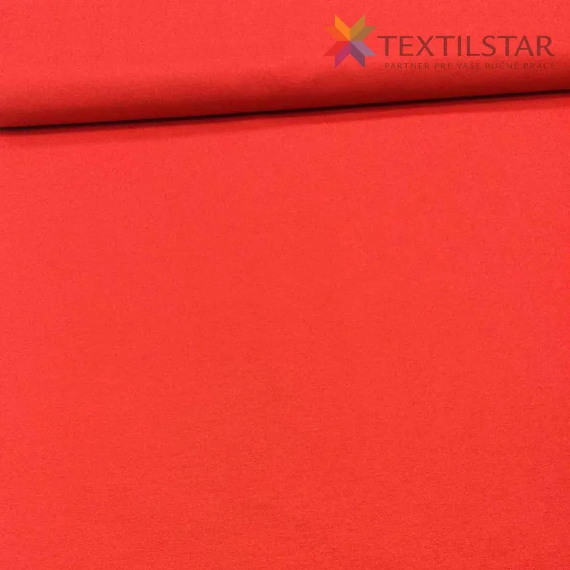 Vianočné látky, Dekoračné látky, Látky metráž - Dekoračná látka Uni červená obojlíca