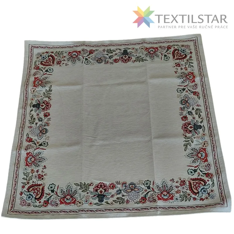 Gobelínový obrus  100x100 chenille Folklor