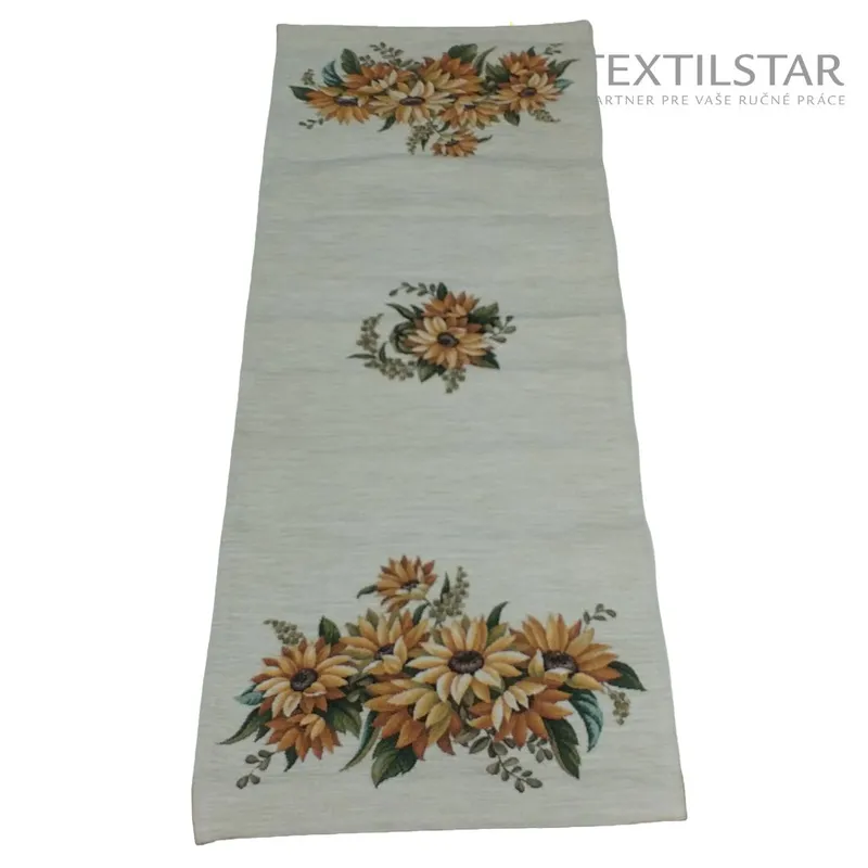 Gobelínový obrus chenille 40 x 100 cm slnečnice