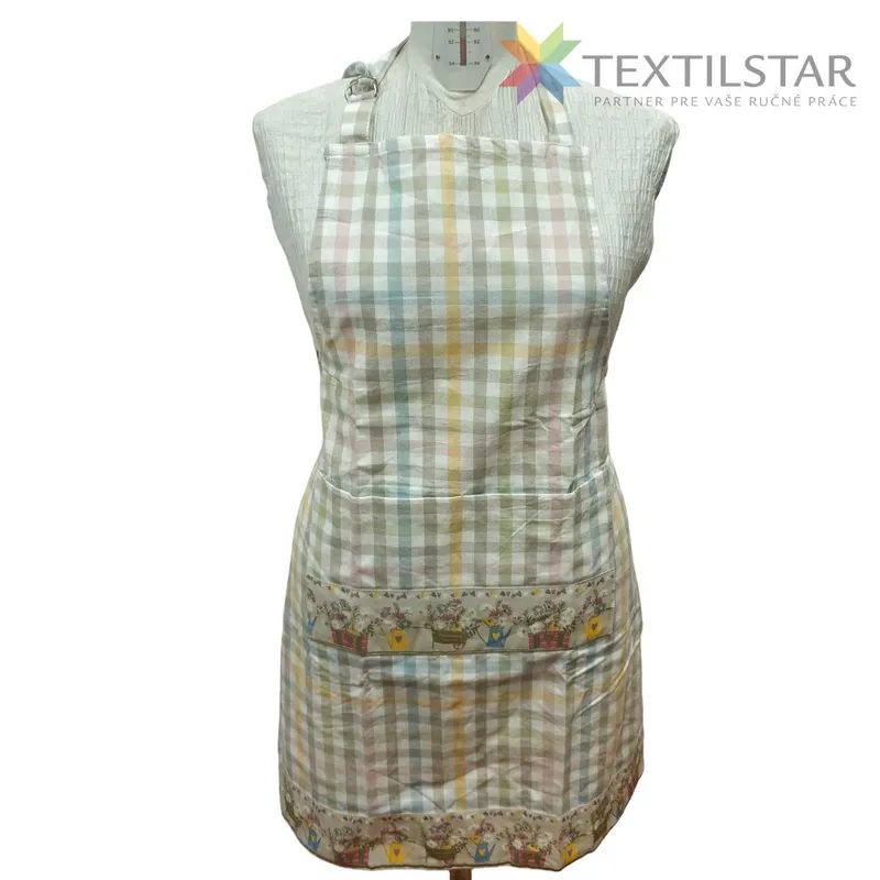 Kuchynské zástery, Bytový textil a dekorácie - Kuchynská  zástera - 65x85cm jarný motív