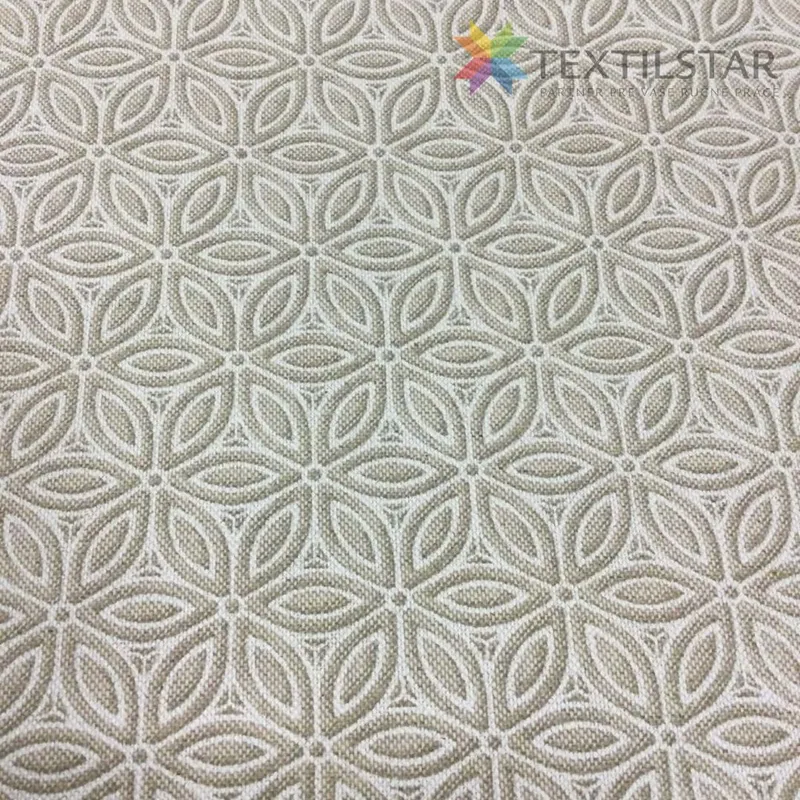 Látka -  Kvety na režnom podklade s povrchovou úpravou