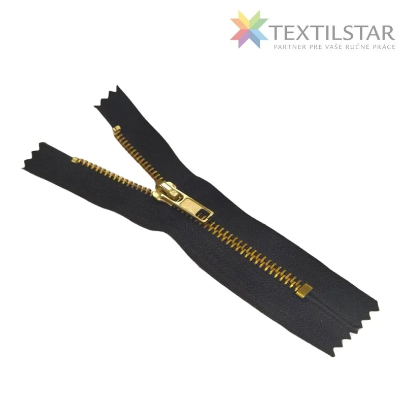 Galantéria, Kovové zipsy, Zipsy - Nerozoberateľný kovový zips - 12cm,tmavomodrý