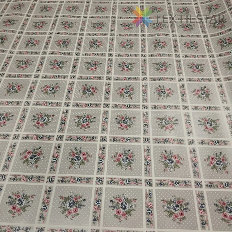 PVC obrus Kytička na bodkovanom podklade