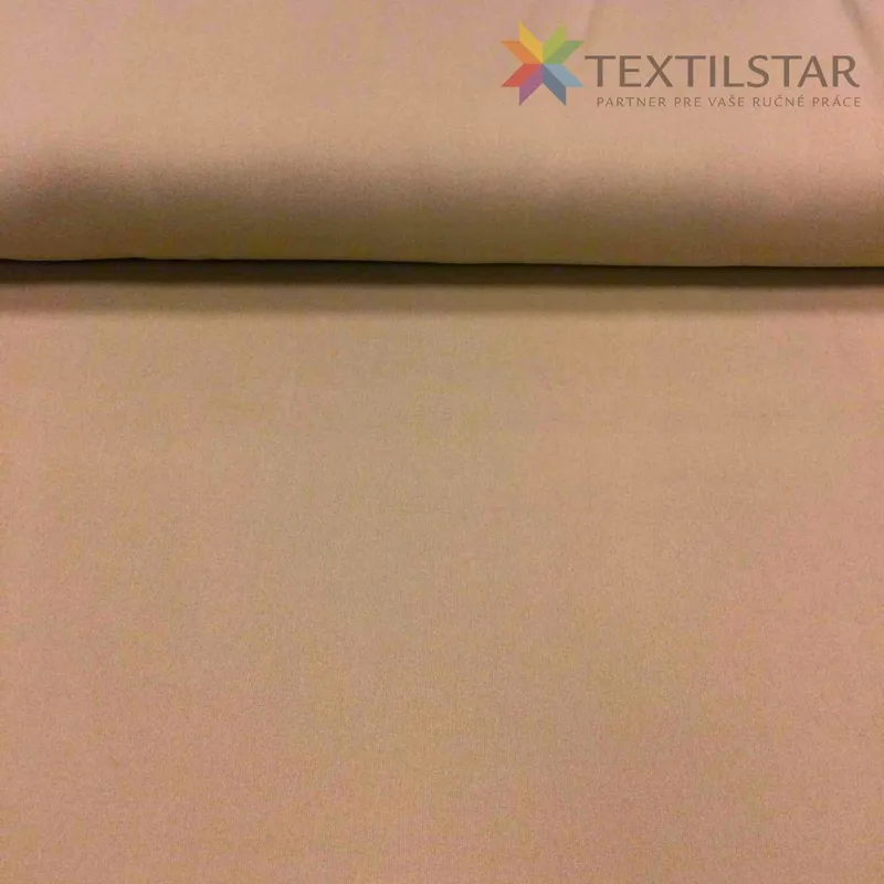Teplákovina jednofarebná, Teplákovina, Látky metráž - Teplákovina počesaná - béžová ťavia